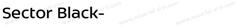 Sector Black字体转换